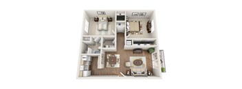 2 BR floorplan