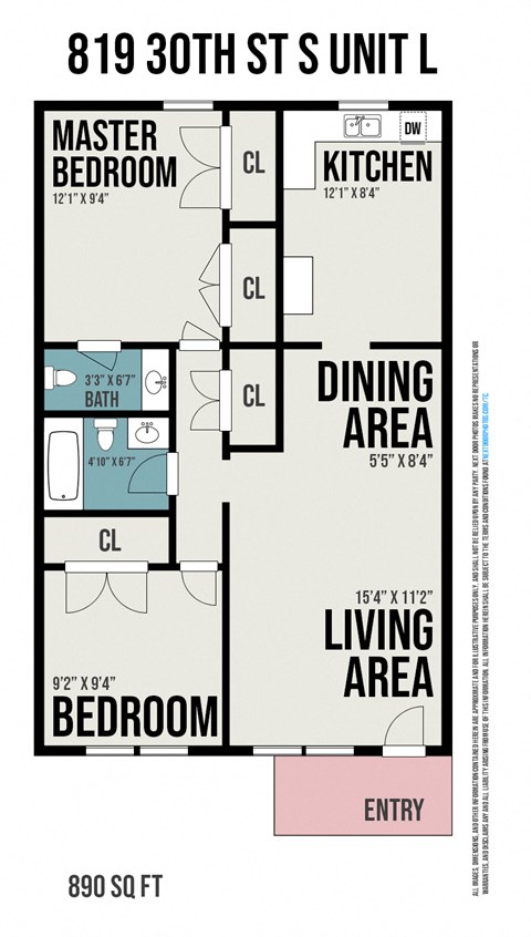 819 30th Street South 2 Beds Apartment for Rent - Photo Gallery 20