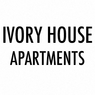 apartments in black text on a white