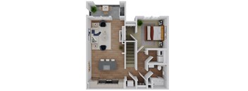 A1u Floor Plan  at Stella, San Tan Valley, AZ 85142