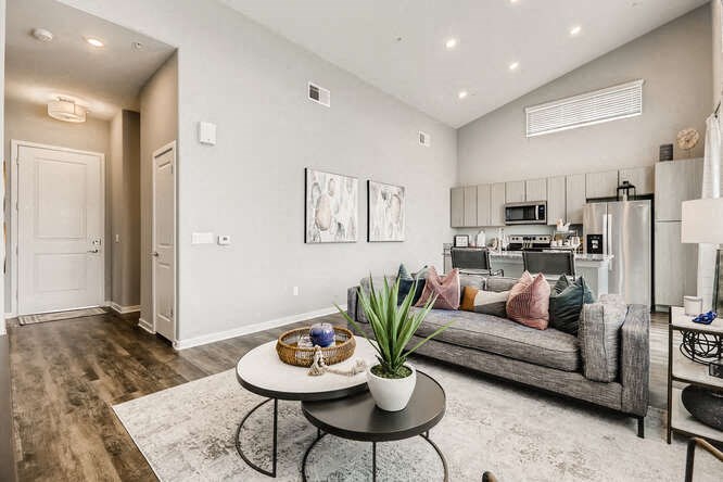 Modern Living Room at Grandstone at Sunrise, Peoria, AZ, 85383