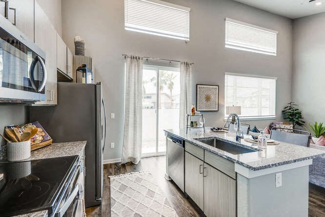 Modern Kitchen at Grandstone at Sunrise, Peoria, Arizona