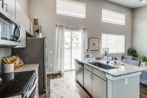 Modern Kitchen at Grandstone at Sunrise, Peoria, Arizona