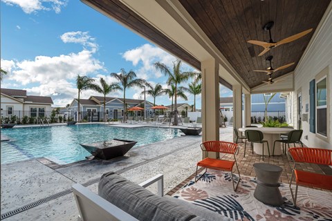 Poolside Patio at The Boardwalk at Tradition, Port St Lucie, 34987