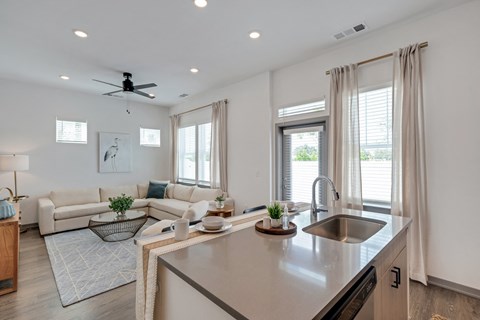 Kitchen And Living at The Boardwalk at Tradition, Port St Lucie, FL, 34987