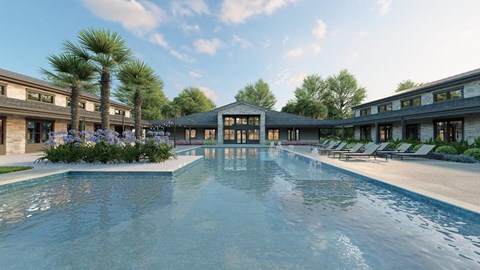Large Pool at The Liliana Apartment Homes, Pooler, GA