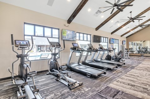 the gym at the enclave at woodbridge apartments in sugar land, tx at Apex, Colorado Springs, Colorado