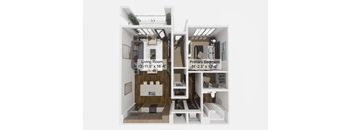 A1 Floor Plan at The Levi Luxury Apartments, McDonough, GA