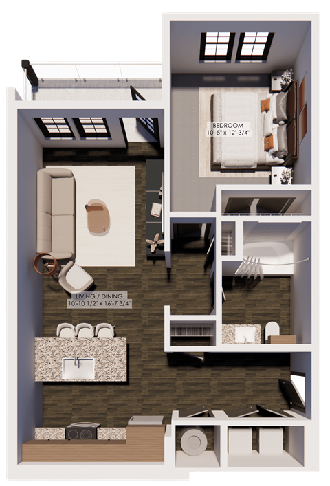 A1 floor plan at The Landing at Lemay, Fort Collins, CO 80524