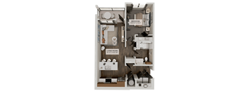A1 Floor Plan at Velara Luxury Apartments, Ponte Vedra Beach, Florida