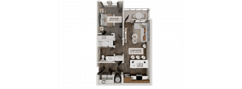 A1 Floor Plan at Heritage on Hover Apartments, Longmont, CO, 80503