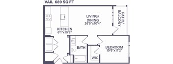 A1 Vail Floor Plan  at Notch66, Colorado, 80504
