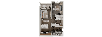 A1P Floor Plan at Velara Luxury Apartments, Ponte Vedra Beach