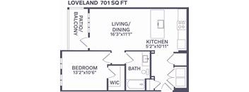A1+ Loveland Floor Plan  at Notch66, Longmont, Colorado