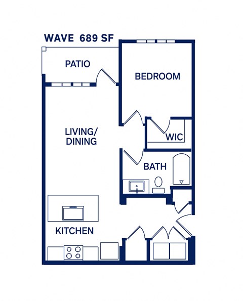A1 Floor Plan at Drift, Daytona Beach, Florida