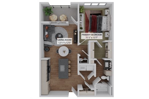 1 bed 1 bath A at The Concord Apartments, Sarasota , Florida