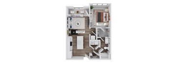 The Skyliner A1B Floorplan at The Stadler Luxury Apartments, Bradenton, Florida