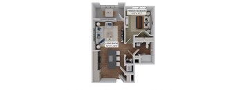 1 bed 1 bath D at The Concord Apartments, Florida, 34240