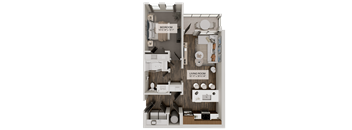 A1p Floor Plan at Heritage on Hover Apartments, Longmont, CO