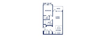 A1p Floor Plan at Drift, Daytona Beach, FL