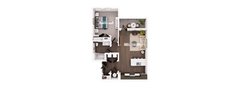 A2 Floor plan at Switch Luxury Apartments, Colorado Springs, Colorado