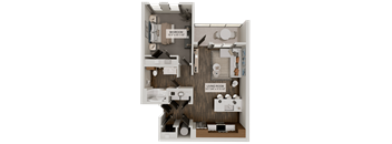 A2 Floor Plan at Velara Luxury Apartments, Florida, 32081