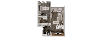 A2 Floor Plan at Heritage on Hover Apartments, Longmont, Colorado