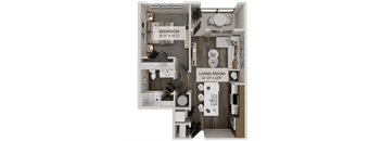 A diagram shows a bedroom that is 11' 4" x 12' and a living room that is 12' 10" x 12' 2".