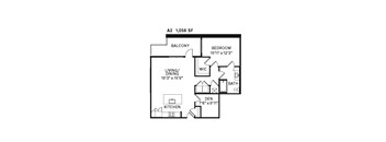 A2 Floor Plan at Avenue64, O'Fallon, 63368