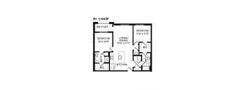 B1 Floor Plan at Avenue64, O'Fallon