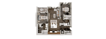 B1 Floor Plan at Heritage on Hover Apartments, Longmont, 80503