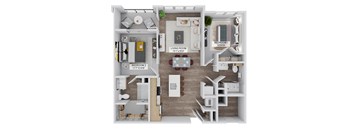 The Legacy B1 Floorplan at The Stadler Luxury Apartments, Bradenton