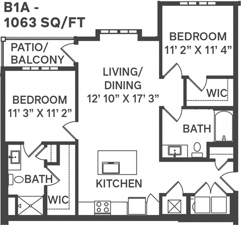 B1A Floor Plan at Apex, Colorado, 80923