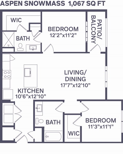 B1 Aspen Snowmass Floor Plan  at Notch66, Longmont, CO, 80504