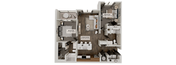 B1a Floor Plan at Velara Luxury Apartments, Ponte Vedra Beach, FL, 32081