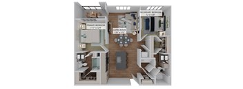 2 bed 2 bath C at The Concord Apartments, Florida, 34240