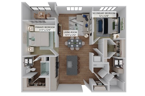 2 bed 2 bath C at The Concord Apartments, Florida, 34240