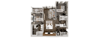 B1a Floor Plan at Heritage on Hover Apartments, Colorado, 80503