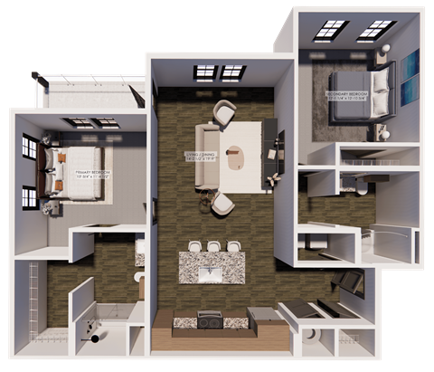 B2 floor plan at The Landing at Lemay, Fort Collins, CO 80524