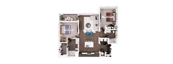 B2 Floor plan at Switch Luxury Apartments, Colorado Springs, 80921