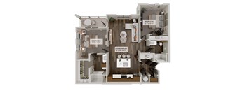 B2 Floor Plan at Heritage on Hover Apartments, Longmont