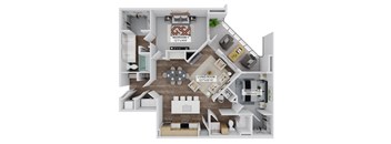 The Concorde B2 Floorplan at The Stadler Luxury Apartments, Bradenton, Florida