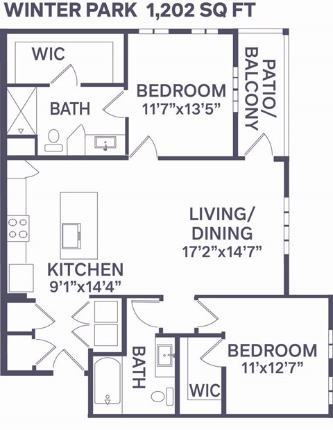 B2 Winter Park Floor Plan  at Notch66, Longmont, Colorado