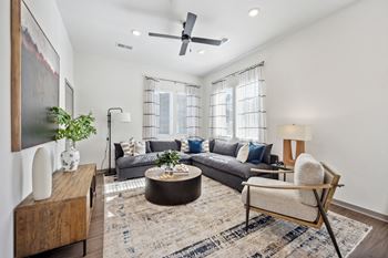 Ceiling Fan In Living Room at Citadel at Castle Pines, Castle Pines, CO, 80108