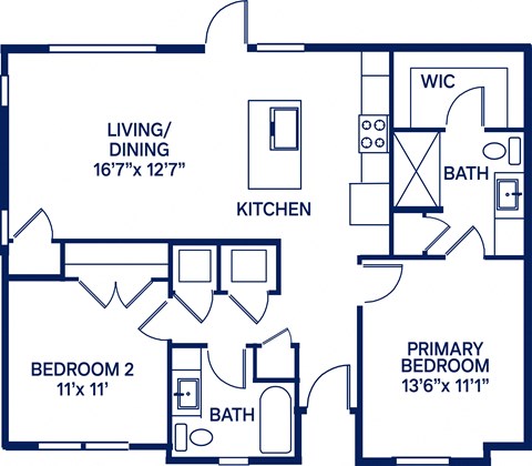 2A Floor Plan at The Boardwalk at Tradition, Port St Lucie, 34987
