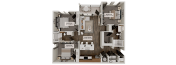 C1 Floor Plan at Velara Luxury Apartments, Ponte Vedra Beach, FL, 32081