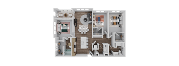 The Airbus C1 Floorplan at The Stadler Luxury Apartments, Bradenton