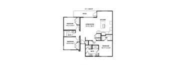 C1 Floor Plan at Grandstone at Sunrise, Peoria, 85383