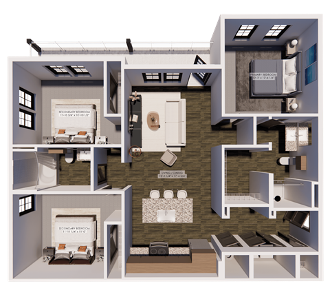 C1 floor plan at The Landing at Lemay, Fort Collins, CO 80524