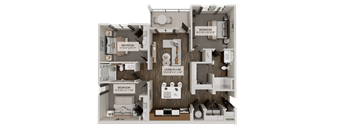 C1 Floor Plan at Heritage on Hover Apartments, Longmont, 80503